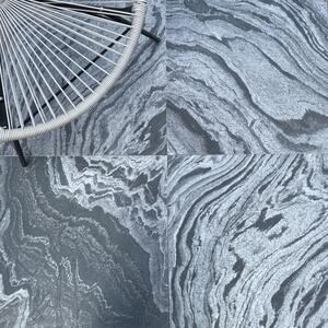 Schiefer Natursilber, poliert, 60 x 60 x 1,2 cm | Ideal für draußen/innen, vertikal/horizontal