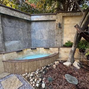 Silver Gemeißelter Travertin 120 x 60 x 2 cm