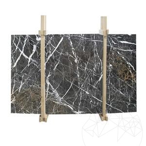 Spinne Schwarz Polierte Marmorplatte 2 cm