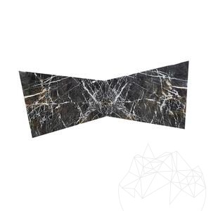 Spinne Schwarz Polierte Marmorplatte 2 cm