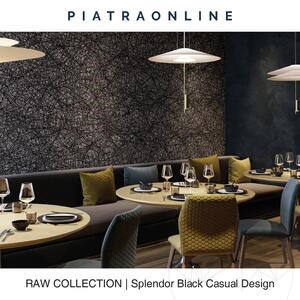 Splendor Black Casual Design Platte 2CM