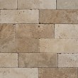 Klassischer Travertin mit Kreuzschliff, 7,5 x 20,3 x 1 cm