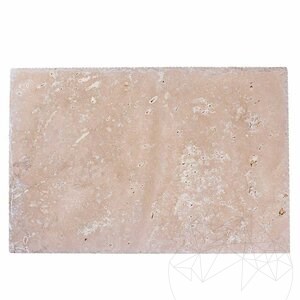 Classic Kreuzschliff gebürstet & gemeißelt Travertin 61 x 40,6 x 3 cm