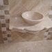 Latte Tumbled PREMIUM Travertin 10 x 10 x 1,2 cm