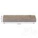 Noce Splitface Travertin 5 cm x FL x 2,2 cm