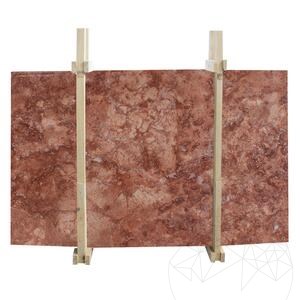 Opium Red Travertin Platte, Gefüllt & Geschliffen, 2 cm