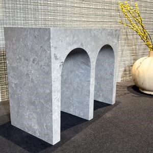 Archy Couchtisch aus grauem Marmor Tundra