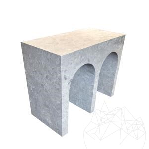 Archy Couchtisch aus grauem Marmor Tundra