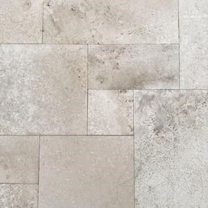 Valencia Kreuzschliff getrommelt Travertin Französisch Muster Set 1,2 cm