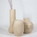Milano Classic Riven Travertin Vase 50 x 20 x 10 cm