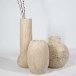 Pisa Classic Riven Travertin Vase 30 x 20 x 20 cm