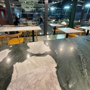 Verde-Paradiso-Marmorplatte poliert, 2 cm