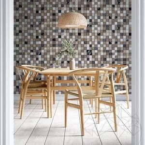 Mix-Marmor Mosaik poliert 3 x 3 cm