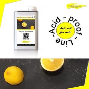 Safe Marble Mat Profi-Kit, 100 ml: Korrosionsschutz (Zitronen, Wein, Säfte, Essig usw.) für mattierten Naturstein