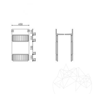 Waschbecken für das Badezimmer - Tao Vertigo Ceppo Marmor 45 x 85 cm