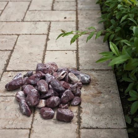 Rote Atlas Marmorkiesel 2-4 cm Beutel 20 Kg