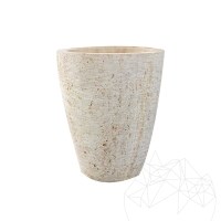 Romano Classic Riven Travertin Blumentopf 60 x 50 x 50 cm