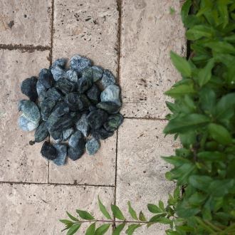 Grüner Marmor Kiesel 1-2 cm Sack 20 Kg