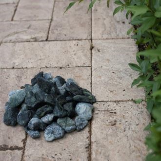 Grüner Marmor Kiesel 4-8 cm Sack 20 Kg