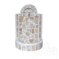 Cismea Large Garden, Traditionell, Freistehend - Polygonaler Stein furniert, Rhodos Schiefer, 105 x 70 cm, 85 kg
