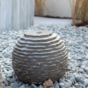Deko Gartenkugel Anthrazitgrau 30 cm