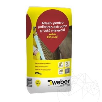 Weber P50 25 Kg - Flexibler weißer Kleber für Isoliersysteme