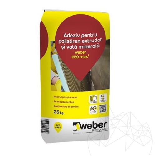 Weber P50 25 Kg - Flexibler weißer Kleber für Isoliersysteme
