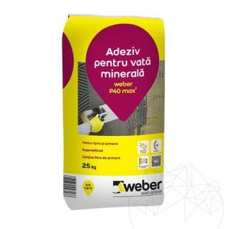 Weber P40 Max² 25 Kg - Kleber für Polystyrol-Dämmsysteme