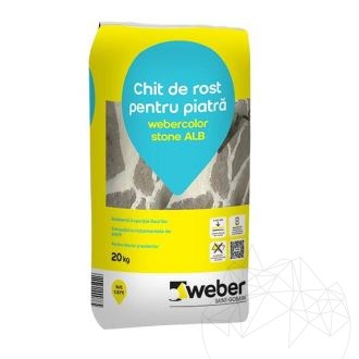 Weber Color Stone White 20 Kg - Flexibler Fugenmörtel für Wand und Boden aus Naturstein