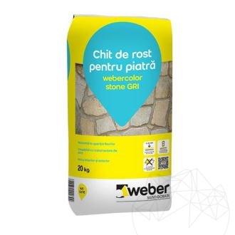 Weber Color Stone Grau 20 Kg - Flexibler Fugenmörtel für Wände und Böden aus Naturstein