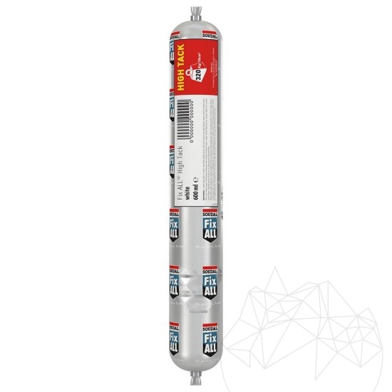 Soudal FIX ALL High Tack Weiß - SKIN Flexibler Schieferkleber 600 ml