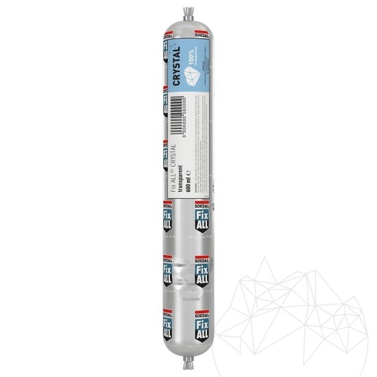 Soudal FIX ALL Crystal (transparent) - SKIN Flexibler Schieferkleber 600 ml
