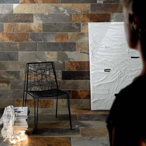 Noisette Mehrfarbig Riven Schiefer 60 x 10 x 1 cm