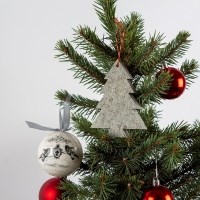 Kavala Schieferbaum - Weihnachtsdekoration für Zuhause (3 Stück)