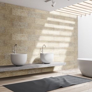 Vratza Beige Gebürsteter Kalkstein 60 x 30 x 1,2 cm