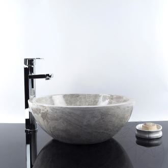 Waschbecken - Marmor Tundra Grey RS-5 42 x 15 cm