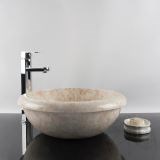 Waschbecken für das Badezimmer - Cappucino Marmor RS-19, 42 x 15 cm