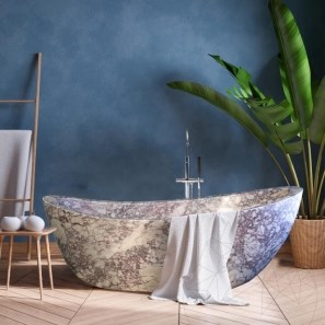 Autograph Badewanne Faro Arabescato Marmor 185 x 86 x 70 cm