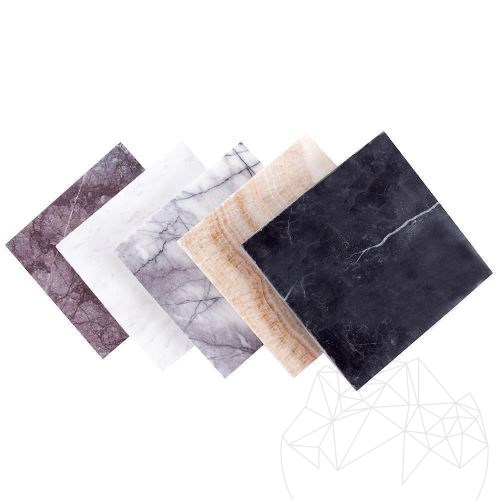 Mostra - Marmura Black Mini French Pattern Antichizat 1cm