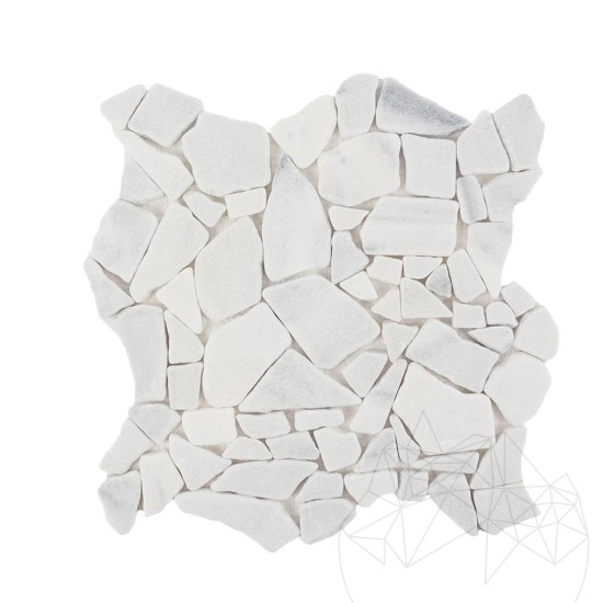 Kavala Crazy Paving Getrommelter Marmor Mosaik