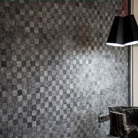 Black Dizzy Scratched Marmor Mosaik