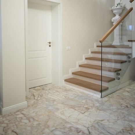 Arabescato Oro Polierter Marmor 60 x 30 x 2 cm (Transluzent)