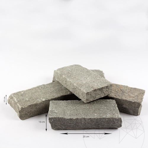 Kavala Riven Slate Kopfsteinpflaster 20 x 10 x 3-5 cm