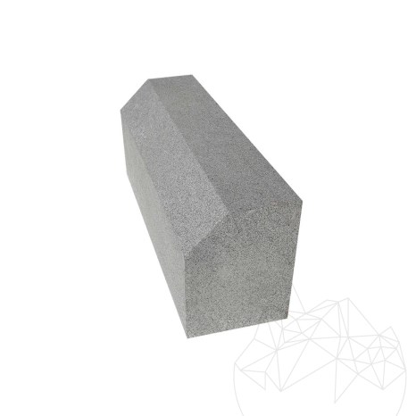 Black Beauty Basalt Kerbstone 10 x 20 x 50 cm (Sägeschnitt + Fase 1L)