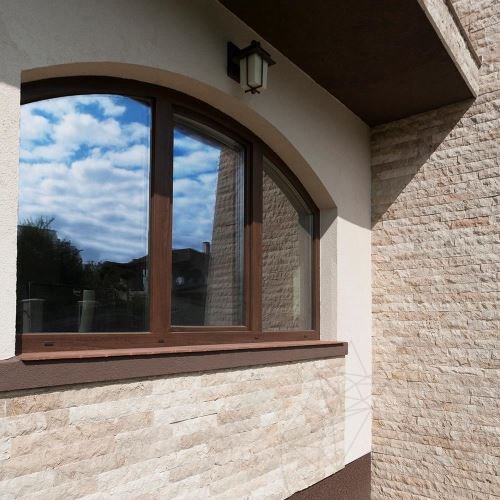 Mehrfarbiger Splitface Travertin 10 cm x FL x 2,2 cm