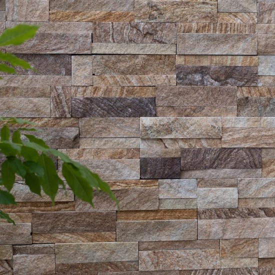 Rovere Beige Sandstein Wandverkleidungsplatte 15 x 60 cm