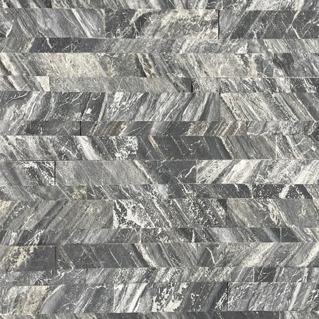 Flexibles Marmor SKIN Paneel 3D Express - Brasilien Weiß, 60x15 cm, selbstklebend 3M für Innenverkleidungen Möbel