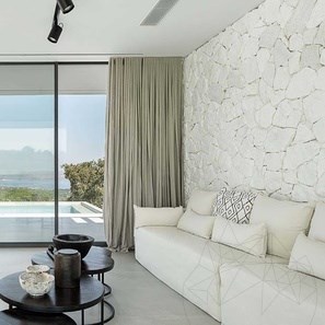 Felswand Thassos Polygonaler Marmor