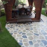 AquaBlue Polygonaler Schiefer - Terrassenfliesenplatten