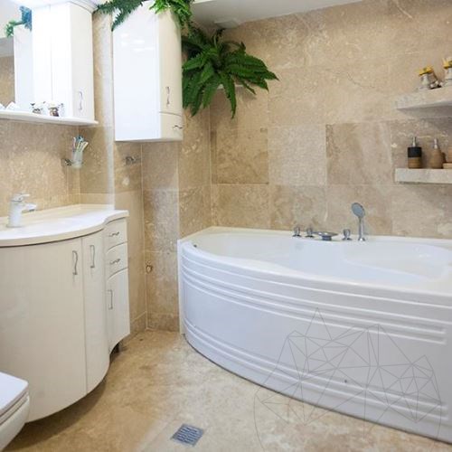 Classic Cross Cut Honed Travertin 40,6 x 40,6 x 1,2 cm - Economy